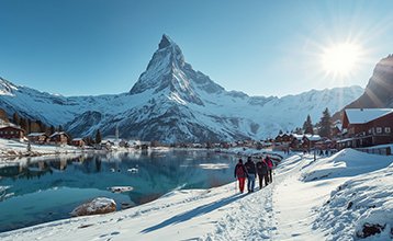 Matterhorn mountain in Zermatt